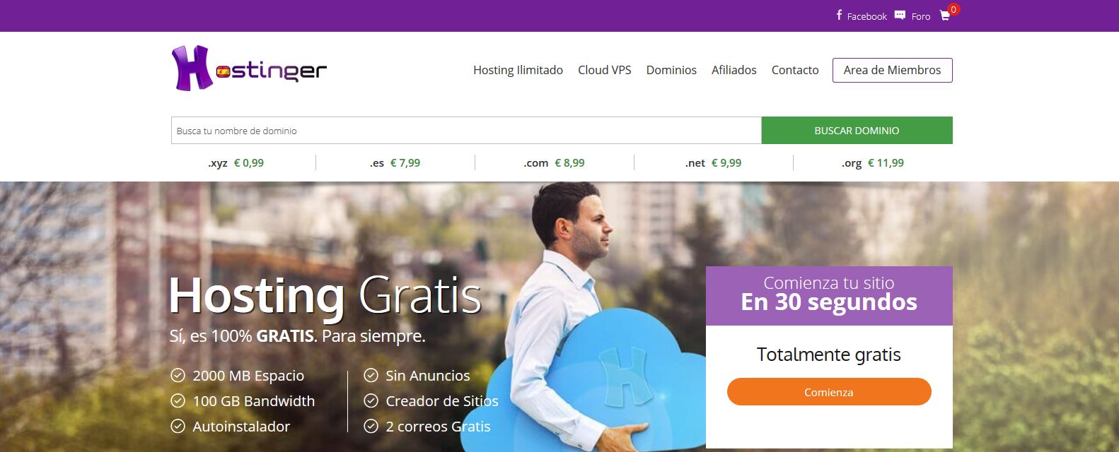hosting gratuito
