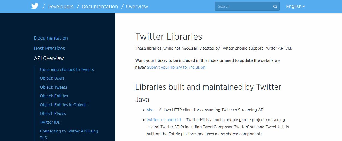 API Twitter PHP