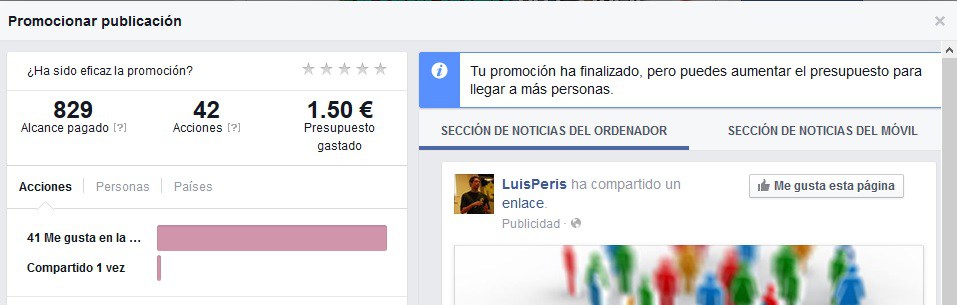Promocionar Publicación