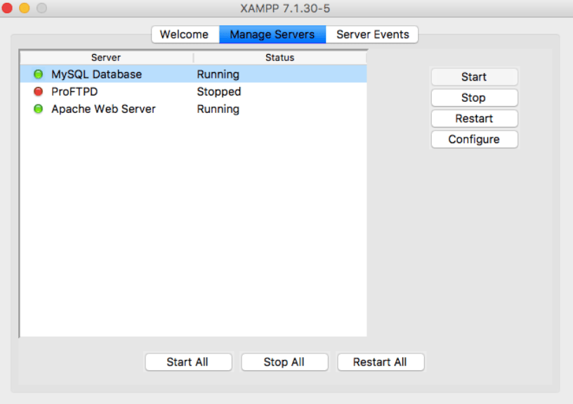 XAMPP windows